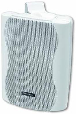OMNITRONIC C-40 weiss 2x | Passives 2-Wege-Lautsprecherpaar mit Halterung, 4"-Tieftönern und 35 W RM
