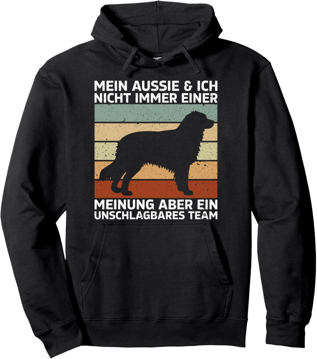 Ein Unschlagbares Team Aussie Shepherd Hundebesitzer Pullover Hoodie