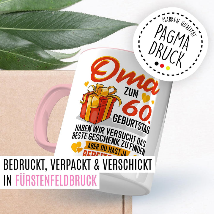 Tasse Grossmutter Geschenk Oma zum 60. Geburtstag haben wir versucht das beste Geschenk zu finden, a