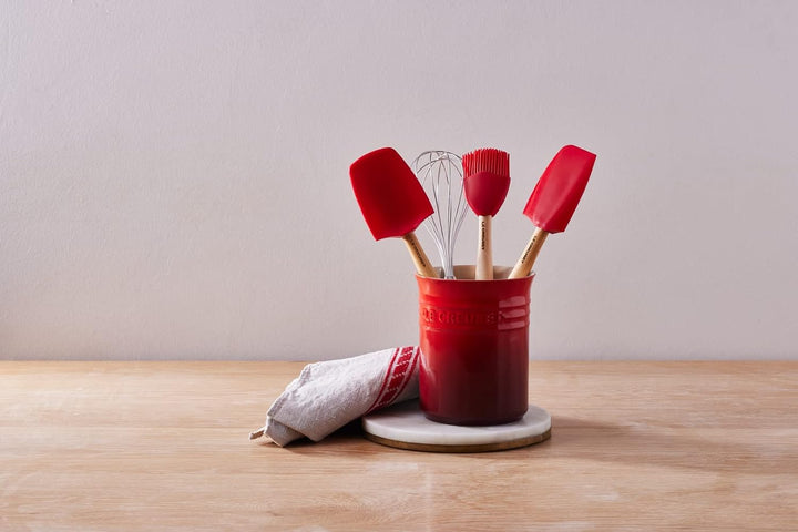 Le Creuset Topf für Kochkellen aus Steinzeug, 1,1 Liter, Kirschrot, 71501110600001, Kirschrot