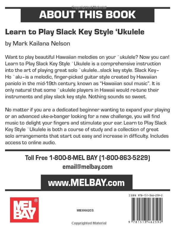 Learn to Play Slack Key Style Ukulele, Taschenbuch