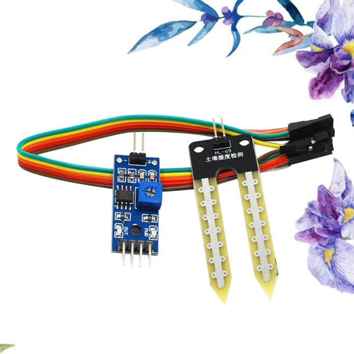 Yardwe 5 Stück Bodenfeuchtesensor Messgerät Modul mit Lm393, 3,3 V bis 5 V