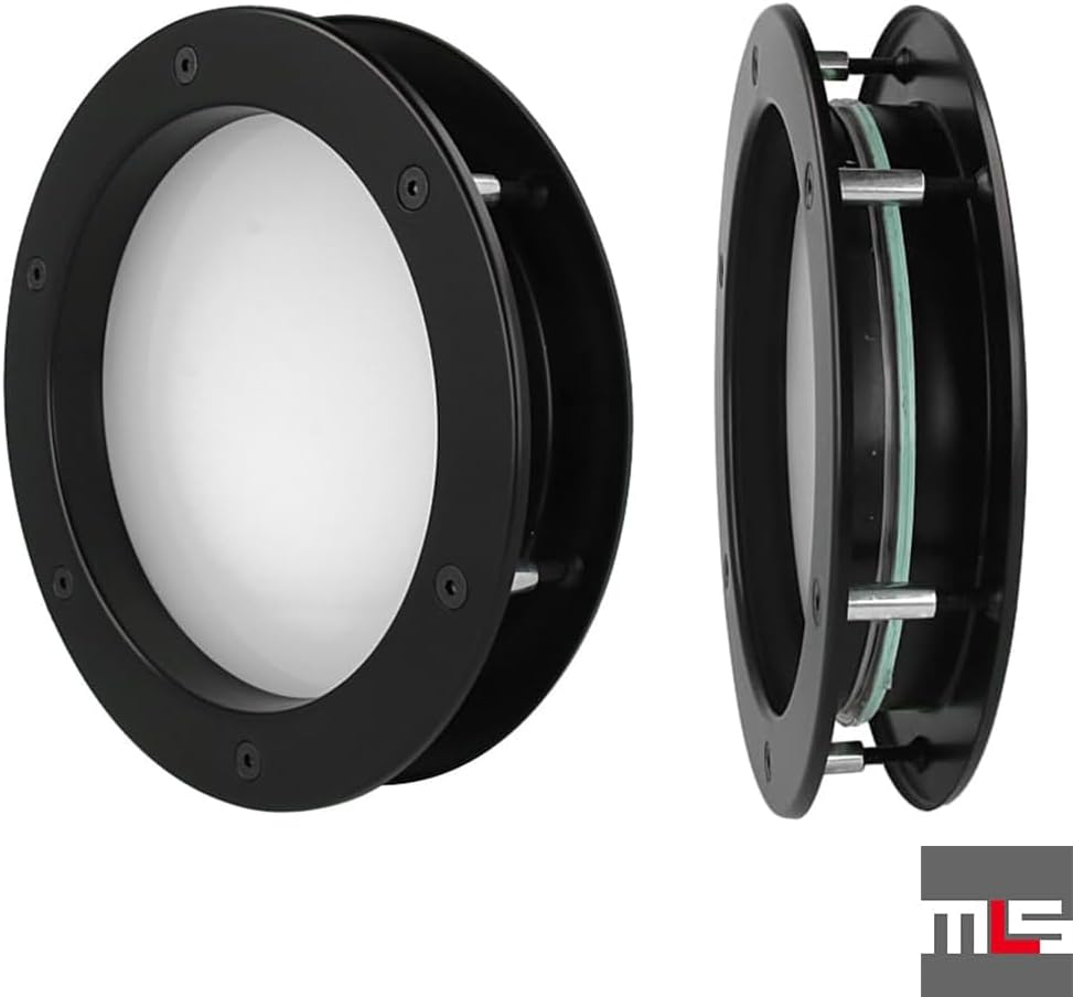 MLS Bullauge B4000, Bullauge für Türen, Robustes Aluminium, VSG-Sicherheitsglas, Passend für 40 mm S