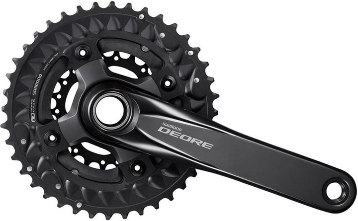 Shimano Deore MTB FC-M6000 Crankset 3x10-speed 40-30-22 Teeth Black 2019 Crank Set Einheitsgrösse, E