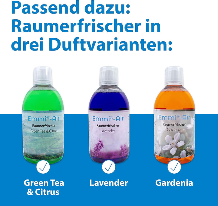 Emmi®-Air Ionen Luftreiniger fördert das Frische Gefühl – Raumluft dauerhaft säubern gegen Staub, Ba