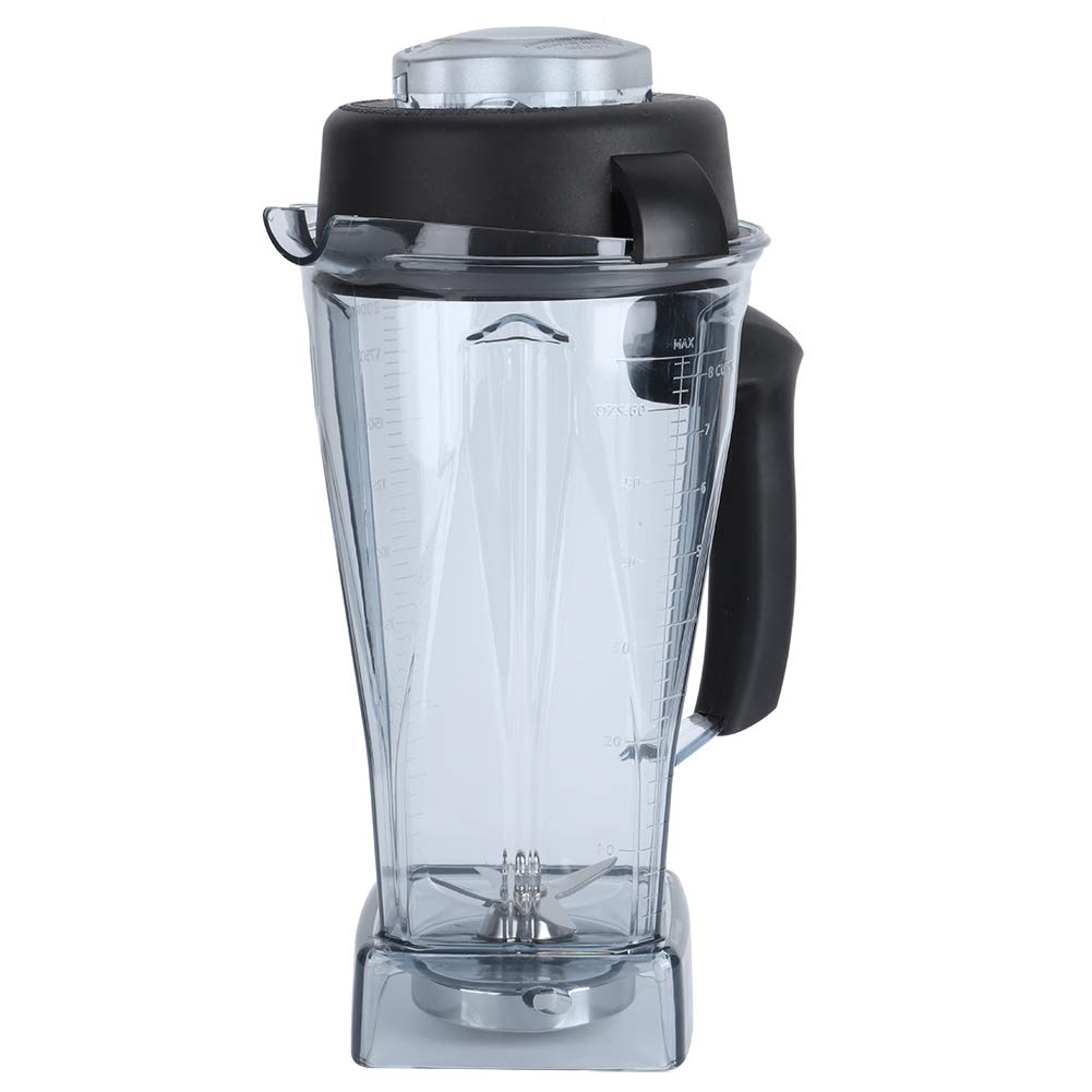 Rehomy Klarer Blender Cup Ersatz Blender Flasche Blender Zubehör Cup Blade Deckel Fit für Vitamix