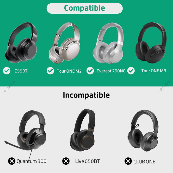 Geekria Pro Kopfhörerhülle kompatibel mit JBL Tour ONE, Live 650 BTNC, E65BTNC, Tune 750NC, Live 500