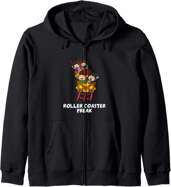 Freizeitpark Achterbahn Freak Kapuzenjacke