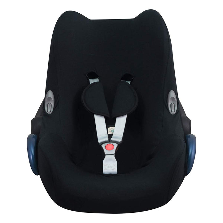 JYOKO KIDS Bezug für Autositz kompatibel mit Maxi Cosi Cabriofix, City Streety, aus Baumwolle (Black