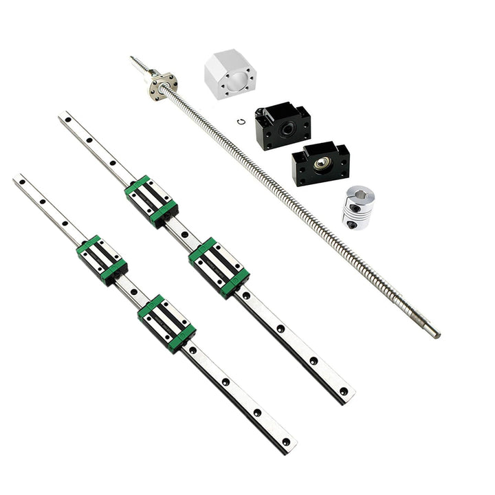 Linearführung HGR20-1000mm Linearschiene mit 4PCS Gleitblock + 1PCS SFU1605-1050mm Kugelumlaufspinde