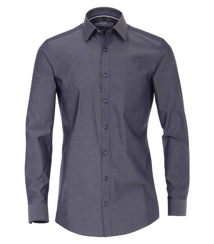 Venti Herren Hemd Body Fit Hyperflex Businesshemd 42 Blau (Blau 101), 42 Blau (Blau 101)