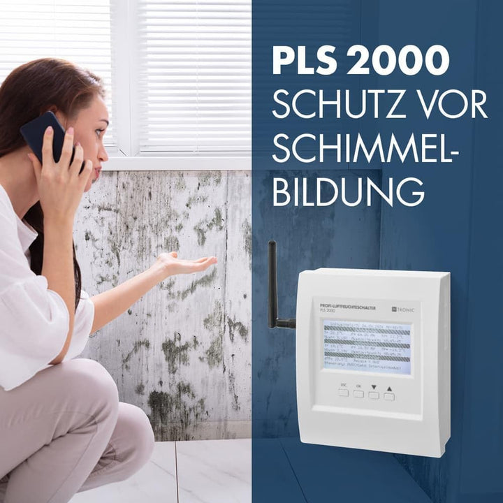 Profi-Luftfeuchteschalter PLS 2000 (Hygrostat, Feuchteregler, Kellerentfeuchtung, Feuchtigkeitssteue