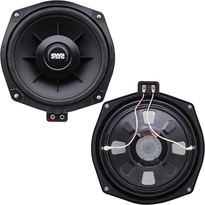 Earthquake Sound SWS-8X 20,3 cm flaches Tieftönersystem Untersitz Subwoofer 4 Ohm (einzeln), Schwarz