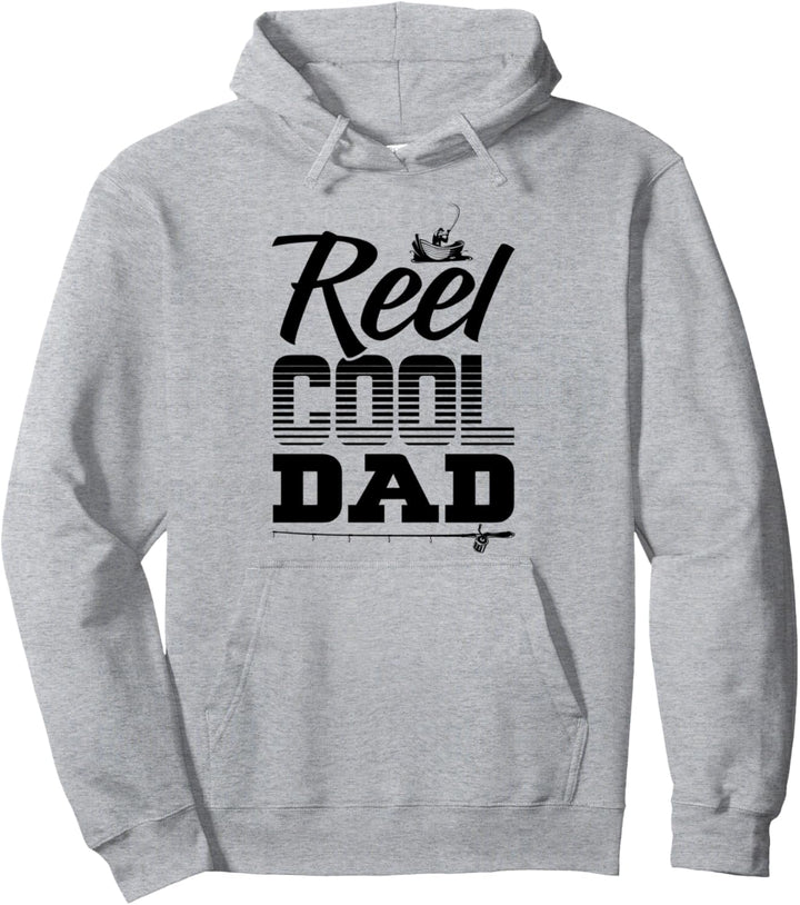Funny Reel Fishing Fish Fisherman Fathers Dad Angling Angler Pullover Hoodie