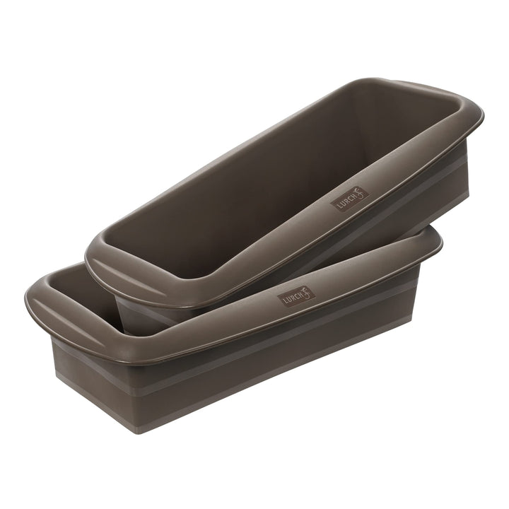 Lurch 585000 FlexiForm Kastenform 2er Set / 2 Brotbackformen aus 100% BPA-freiem Platin-Silikon, 25
