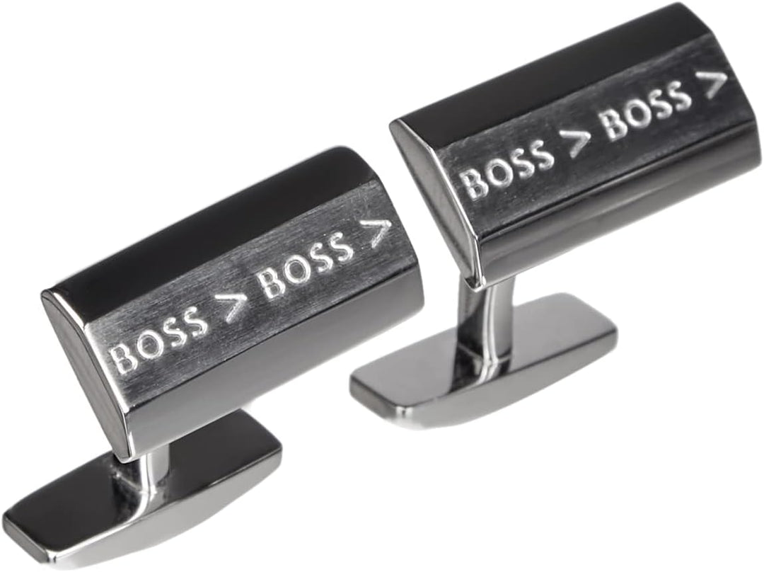 BOSS Herren Ronnie Manschettenknöpfe, Silver40, ONESI