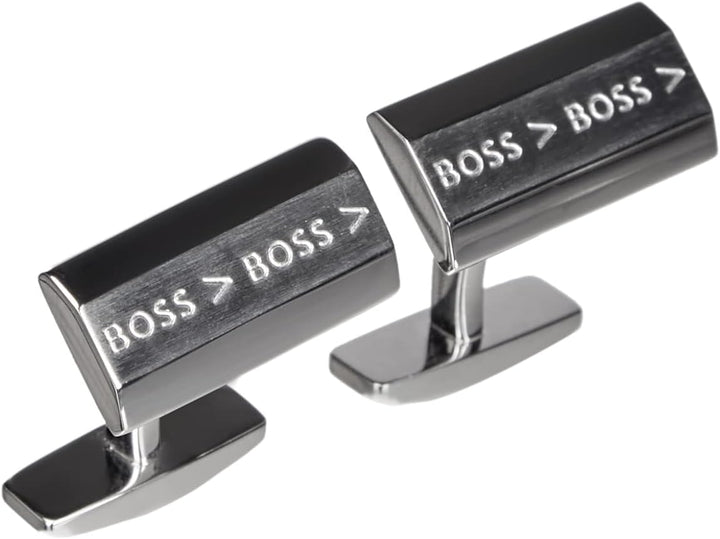 BOSS Herren Ronnie Manschettenknöpfe, Silver40, ONESI