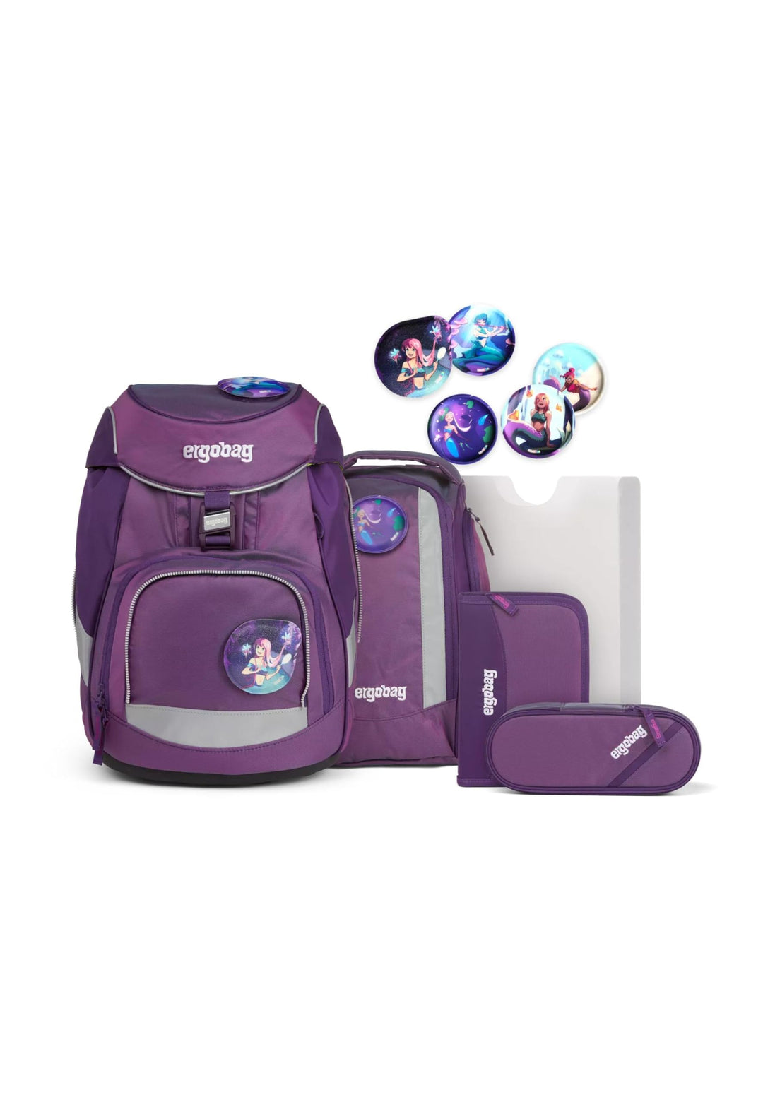 ergobag pack Set ergonomischer Schulrucksack, Set 6-teilig