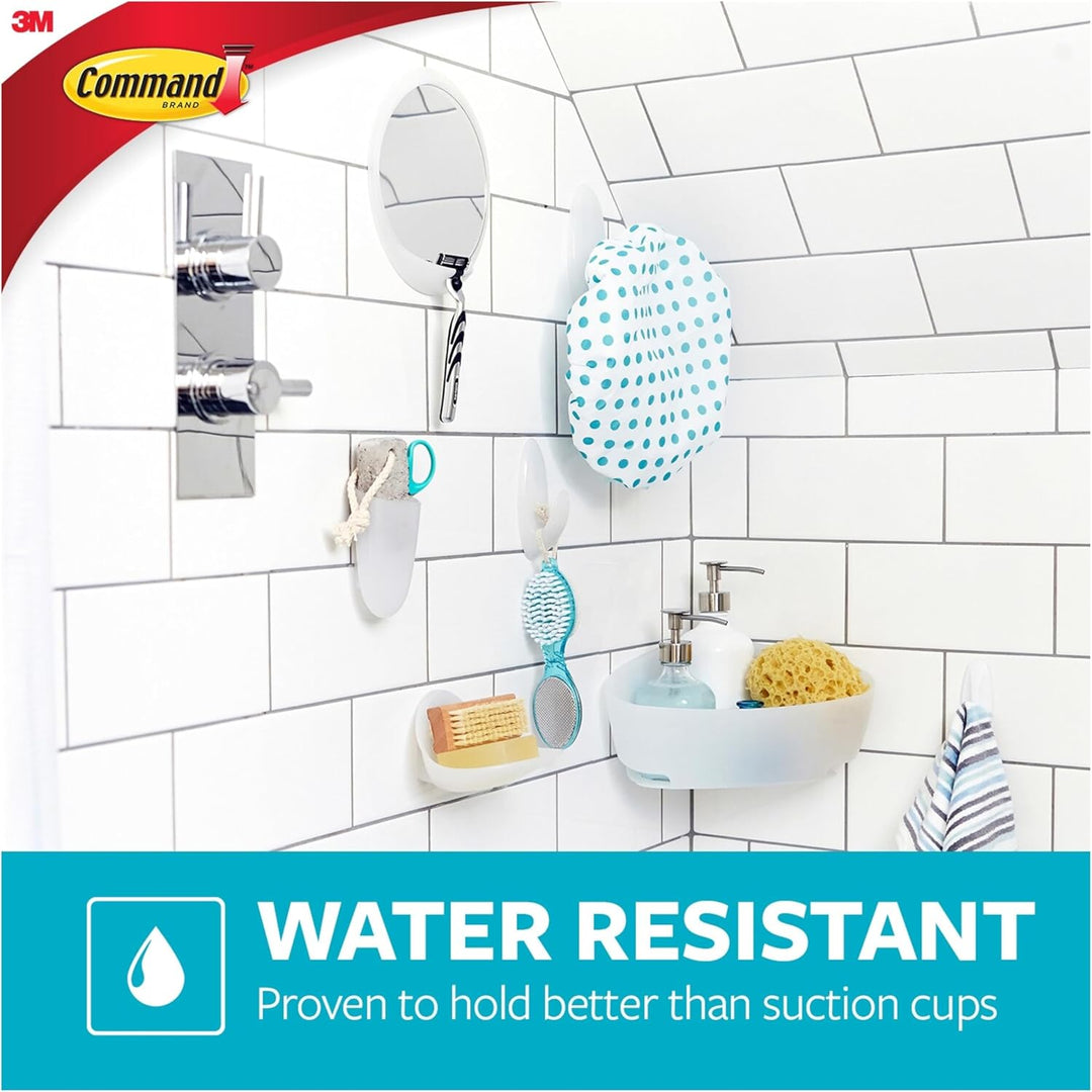 Command BATH-14 Seifenschale, Transparent, mattiert, 2 Pack 2 Pack Transparent, Mattiert