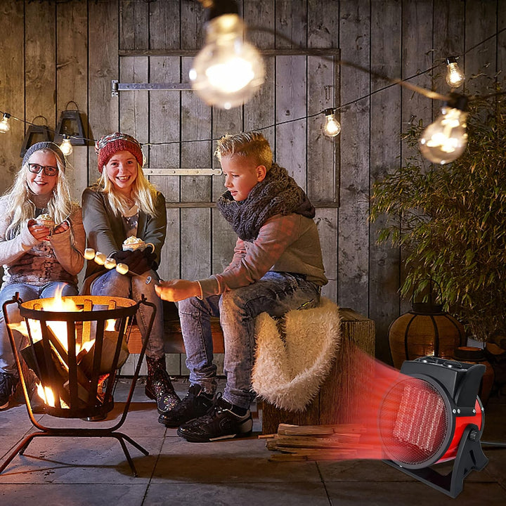 FIVMEN 2000W Keramik Heizlüfter Energiesparend Elektroheizer mit PTC Heizelement und Einstellbar Hal