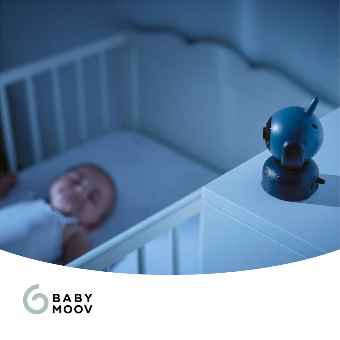 Babymoov Zusatzkamera YOO Master+ HD – 360°-Kamera, Nachtsicht & Zoom, VOX-Modus, 8 Schlaflieder, Re