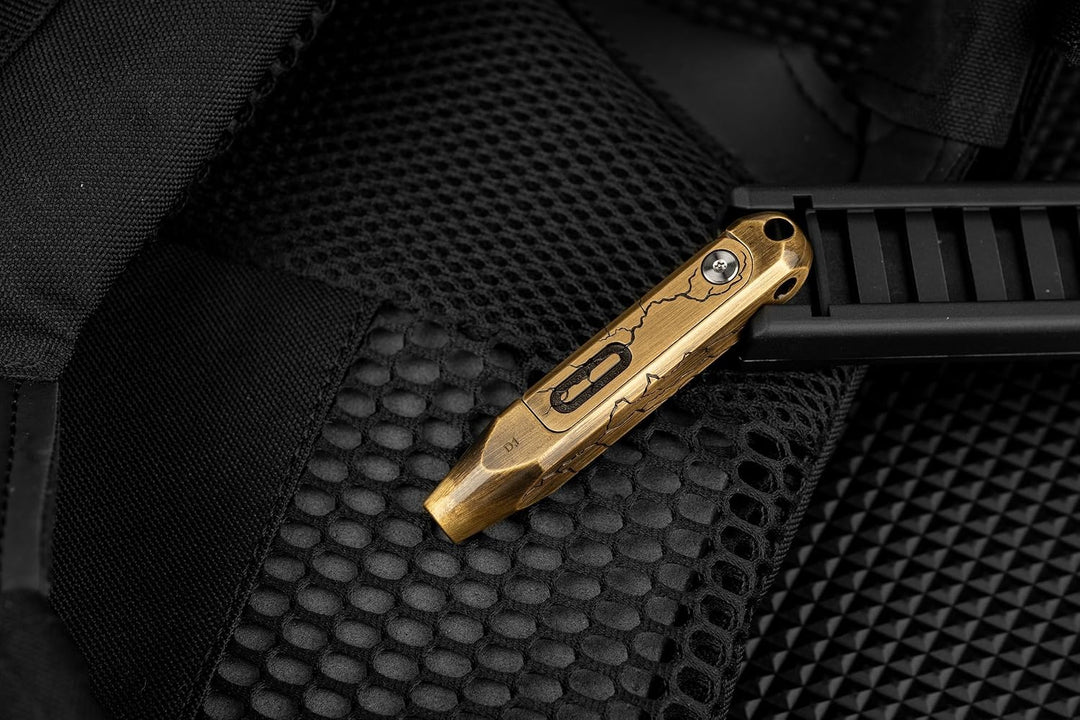 OKNIFE Otacle D1 Mini Cracked Brass 8-in-1 Magnetisch Schraubendreher Set | Magnetischer Profi Schra