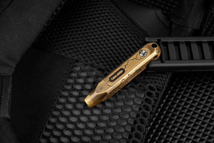 OKNIFE Otacle D1 Mini Cracked Brass 8-in-1 Magnetisch Schraubendreher Set | Magnetischer Profi Schra