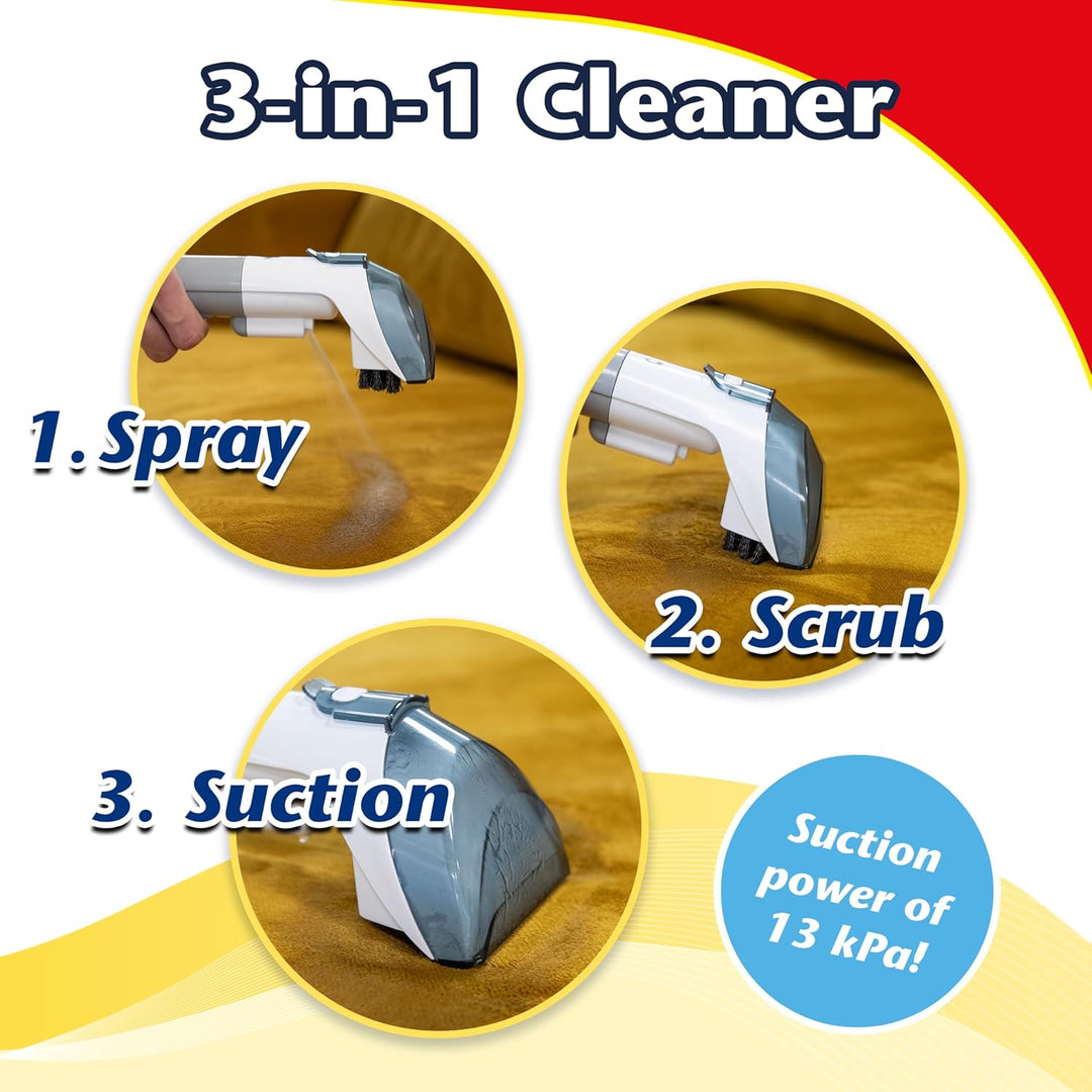 CleanRite® Nasssauger für Teppich und Polster | Waschsauger mit Wasserkapazität von 2,8 Litern | Tep