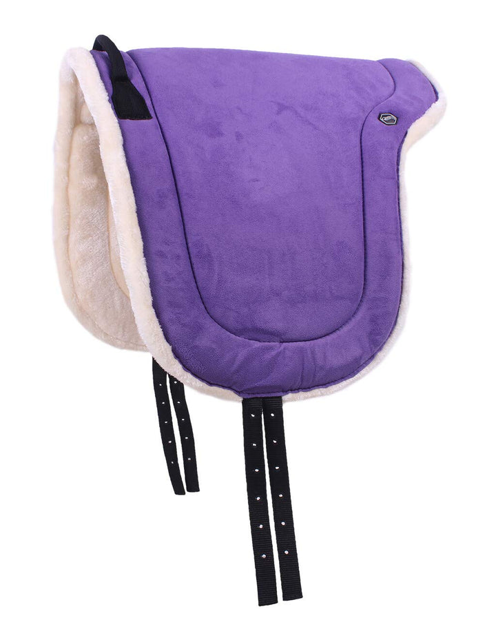 QHP Bareback Pad mit Kunstfell und Haltegriff (Shetty, Passion Flower) Shetty Passion flower, Shetty
