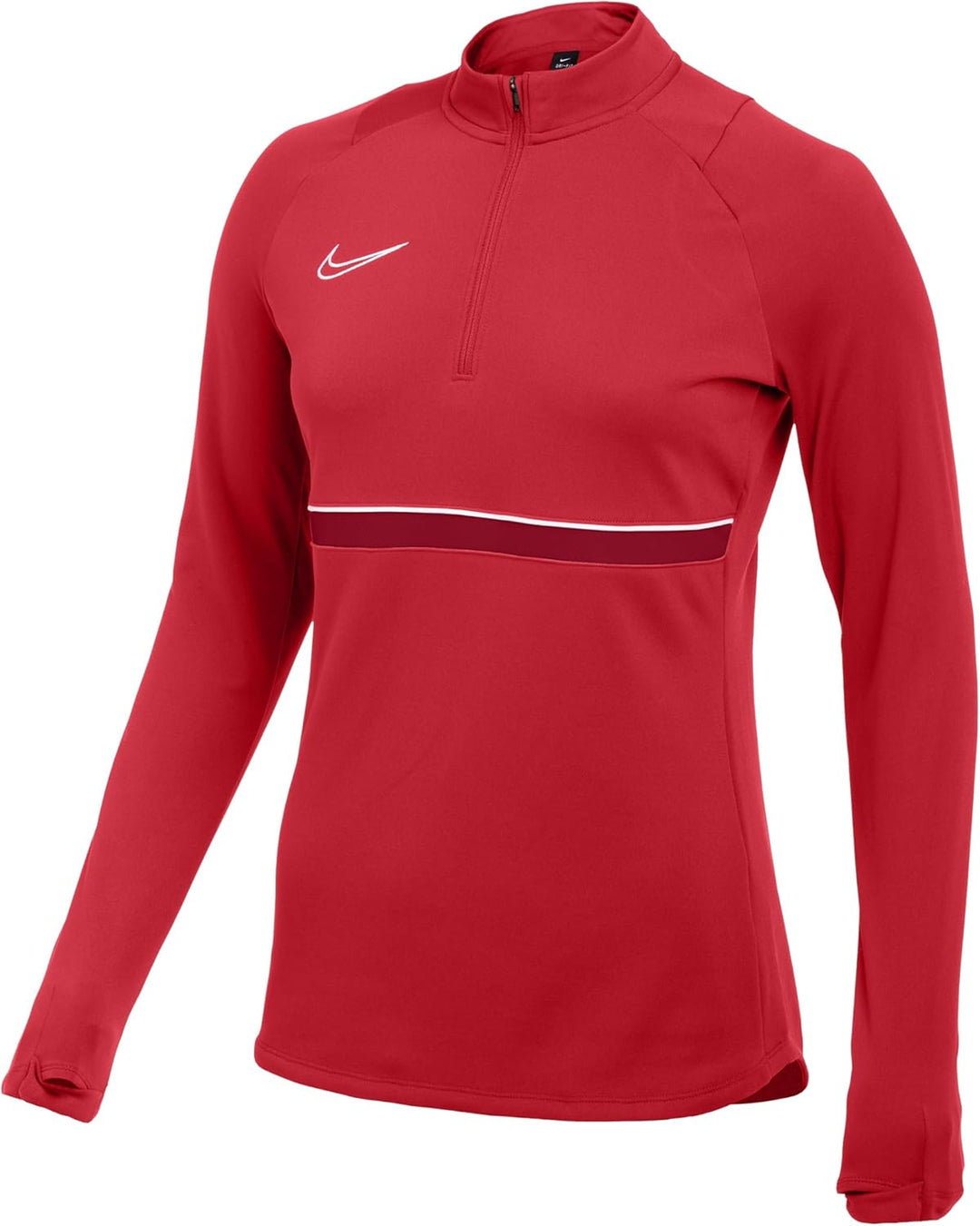 NIKE Damen Dri-fit Academy 21 Trainings-Sweatshirt XXS University Red/White/Gym Red/White, XXS Unive