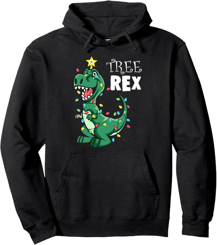 T-Rex Dinosaurier Weihnachtsbaum Witzig Weihnachten Pullover Hoodie