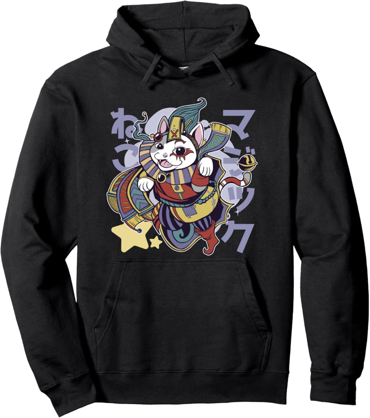Harlekin Katze Pullover Hoodie