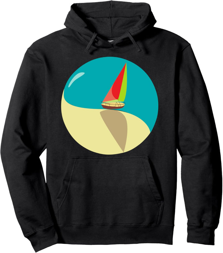 Segeln Ying und Yang Zeichnung, Geschenke Wassersport Segler Pullover Hoodie