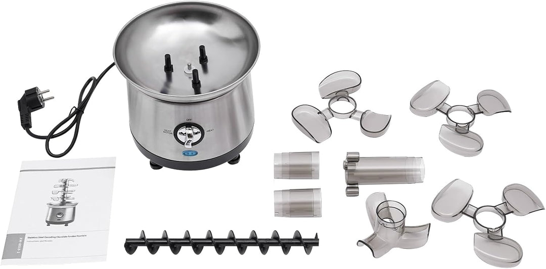 4 Etagen Schokoladenbrunnen Spiralförmige Schokobrunnen 190W Elektrisch Schokolade Brunnen Maschine