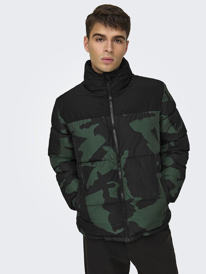 Only & Sons Male Daunenjacke ONSMELVIN Daunenjacke L Darkest Spruce, L Darkest Spruce