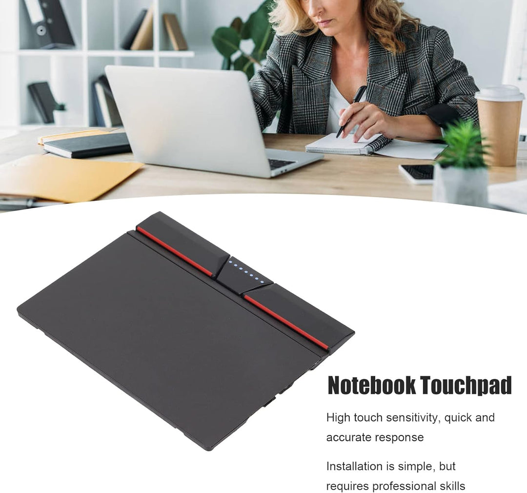ASHATA Touchpad mit DREI Tasten,Notebook Clickpad Trackpad Kompatibel mit für Lenovo ThinkPad T440 T