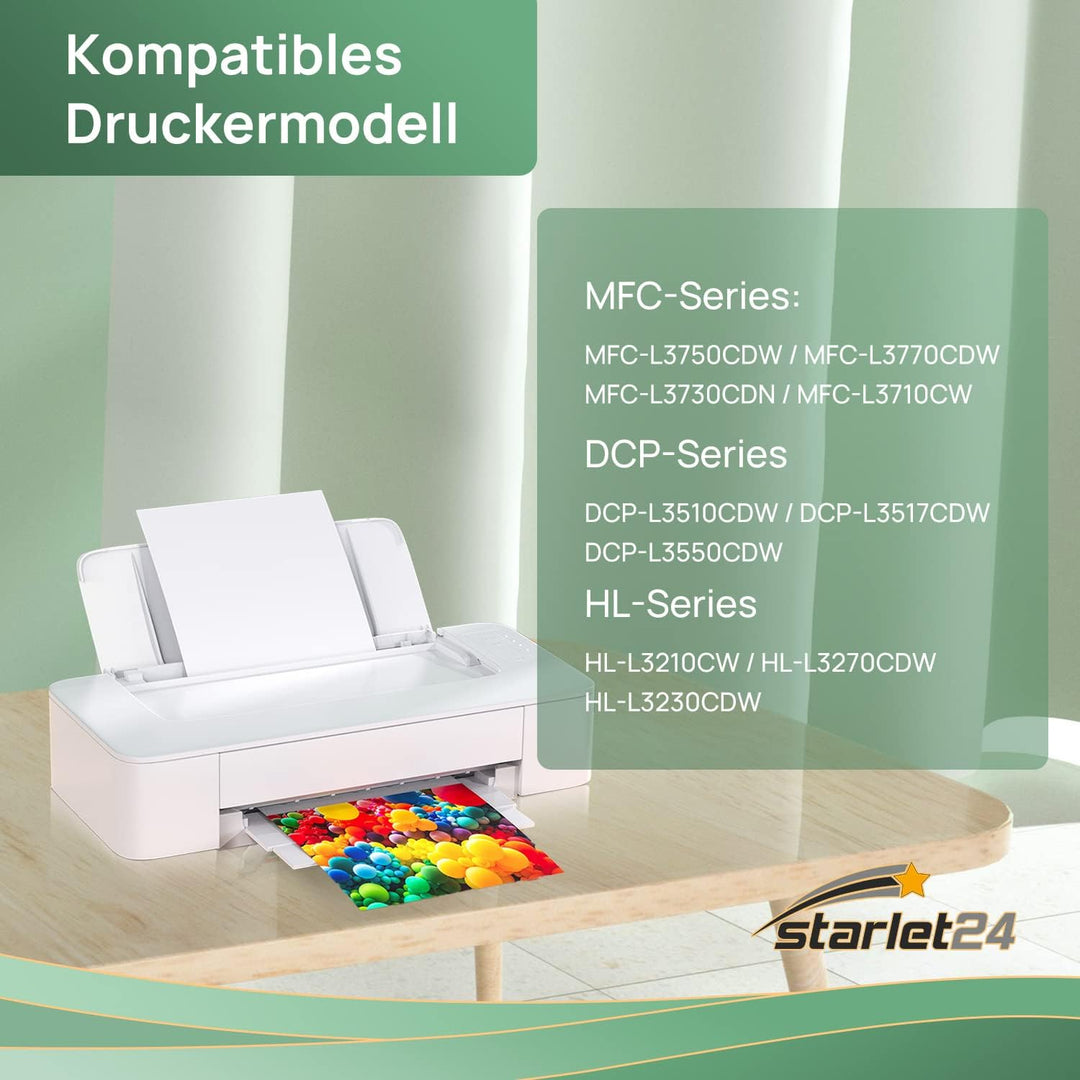 Starlet24 TN247BK Kompatible als Ersatz für Brother TN247 Schwarz TN-247BK TN243BK für MFC L3750CDW