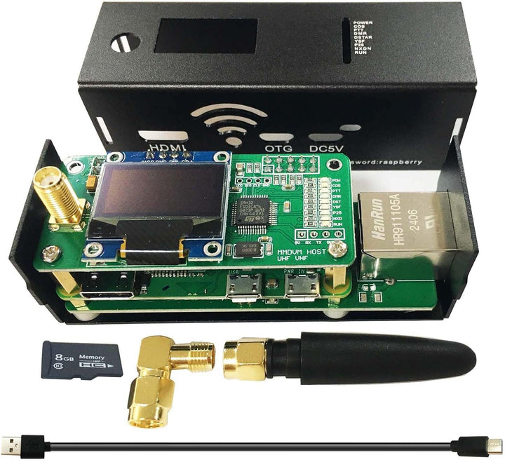MM100 Upgraded MMDVM Hotspot Ethernet WLAN Port & WiFi DMR D-Star YSF P25 NXDN POCSAG Digital Voice