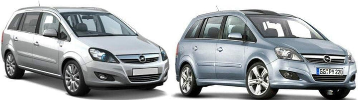 Fussmatten für Opel Zafira B ab 2005 bis 2014, passgenau, Absatzschoner aus verstärktem Gummi und Be