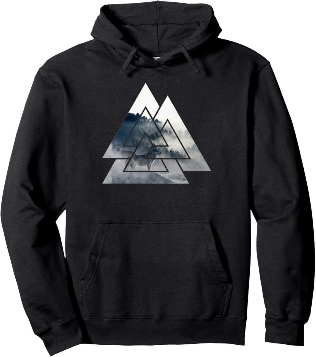 Odins Wölfe - Wikinger Knoten Pullover Hoodie