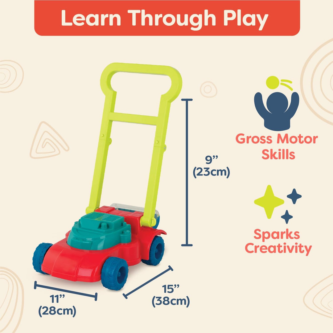 B. toys – Mini-Mäher – Spielzeug-Rasenmäher – Perlenbecher – Klassisches Schiebespielzeug für Kleink