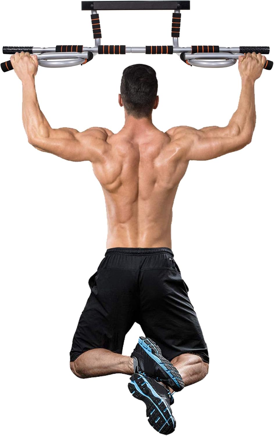 SPRINGOS Reckstange, Zugkraftstange Wand, Klimmzugstange Belastbarkeit bis 250 kg, Pull up bar multi