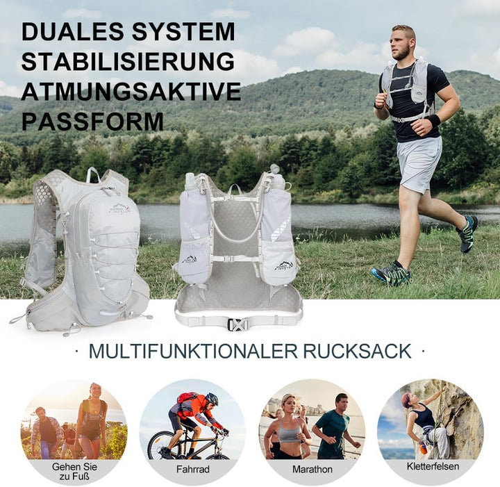 INOXTO Sport Wasserbeutel Weste Mit 1.5l Trinkblasen Running Weste Rucksack FüR Outdoor Wandern Trai