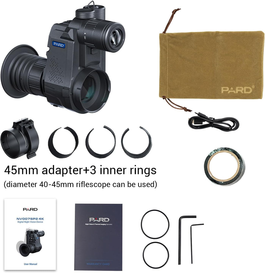PARD Nachtsicht Monokular, Nachtsichtbrille mit IR 850 nm und 940 nm, Bildaufzeichnung und Videowied