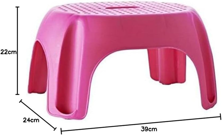 RIDDER Assistent A1102613 Schemel, Tritt, Kinder-Hocker, Eco, fuchsia / pink Schemel Eco Rosa, Schem