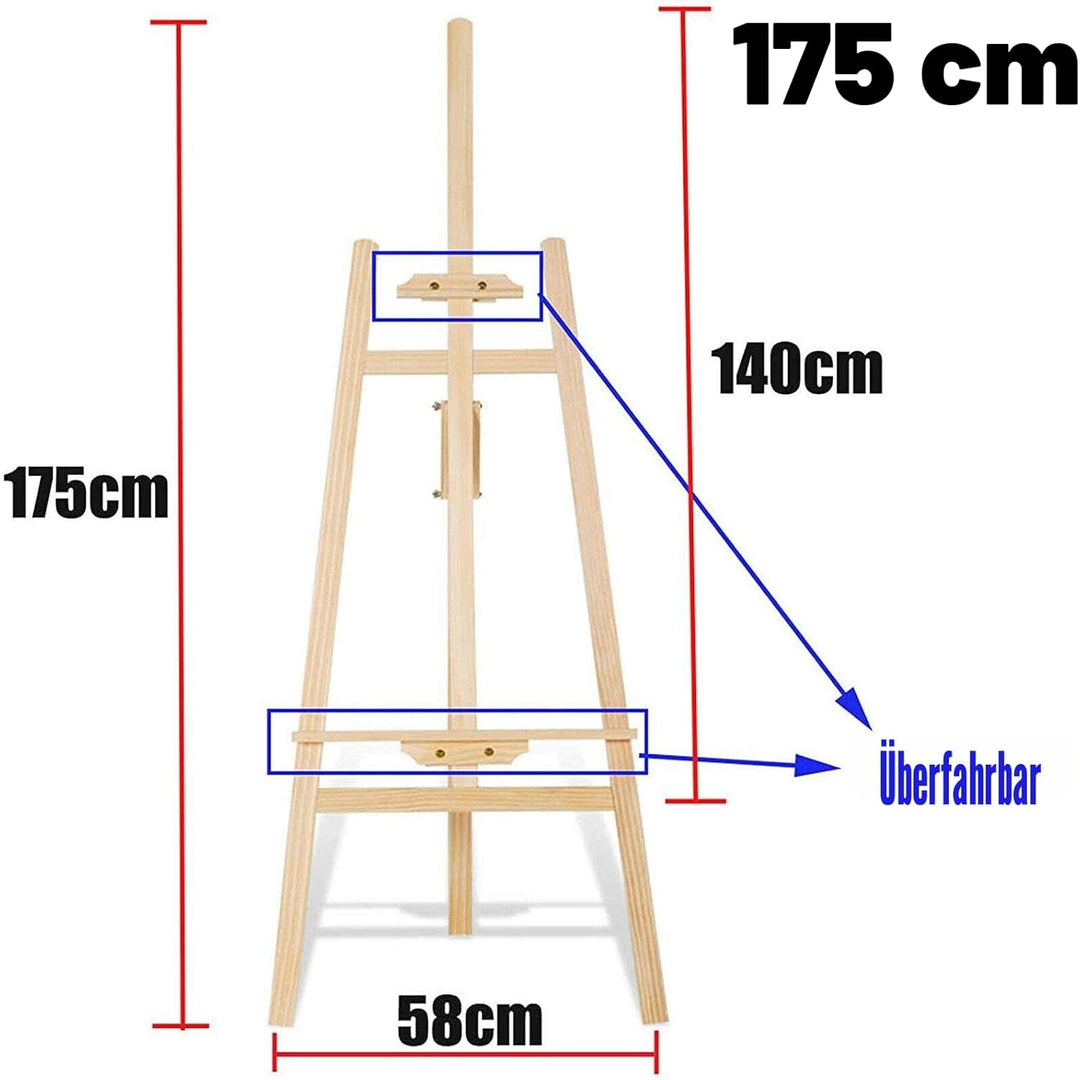 Staffelei-Ständer aus Holz - Verstellbare Künstler-Staffelei für Malerei, Erwachsene, Hochzeit, Disp