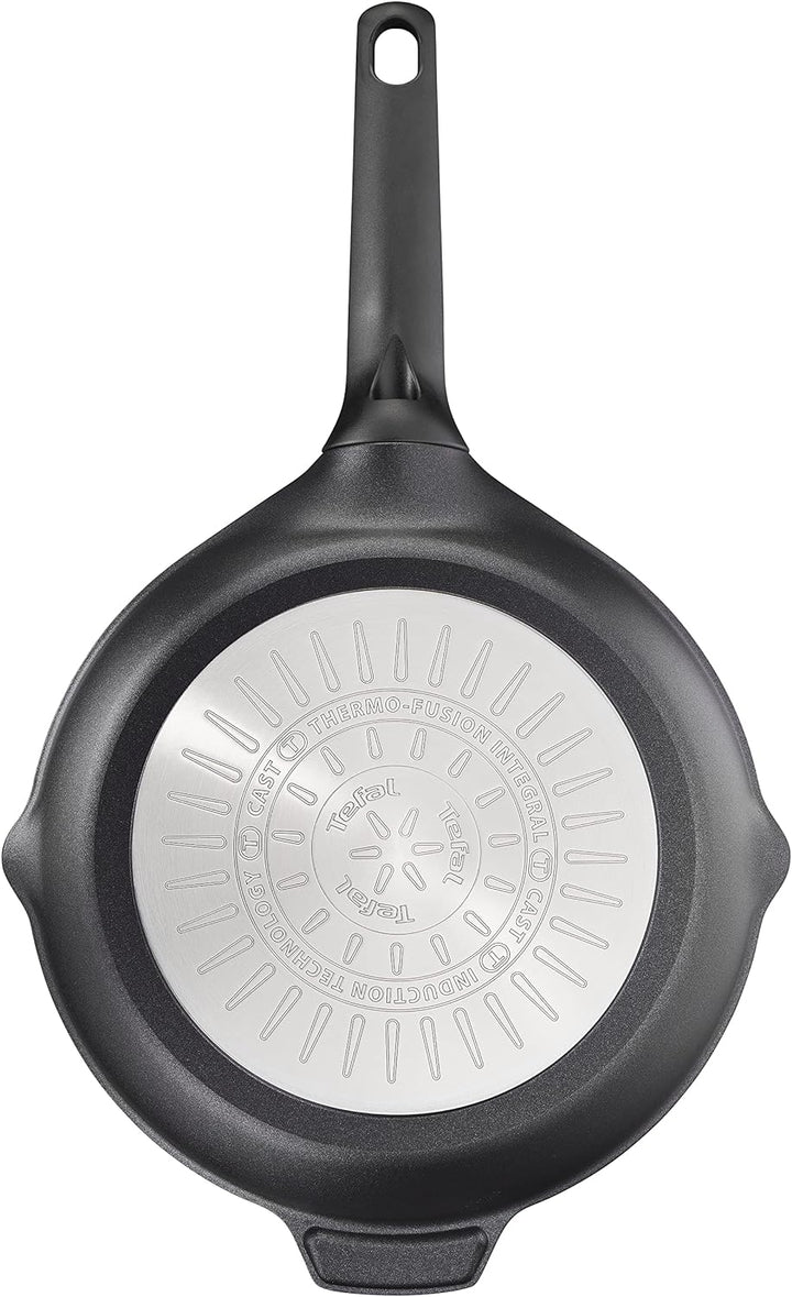 Tefal E24940 Robusto Aluguss Grillpfanne 26 cm | einfache Reinigung | Antihaftversiegelung | Thermo-