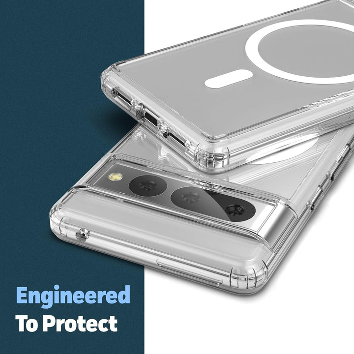 ENCASED Magnetische Brieftasche entworfen für Google Pixel 7 Pro Hülle mit Kartenhalter (kompatibel