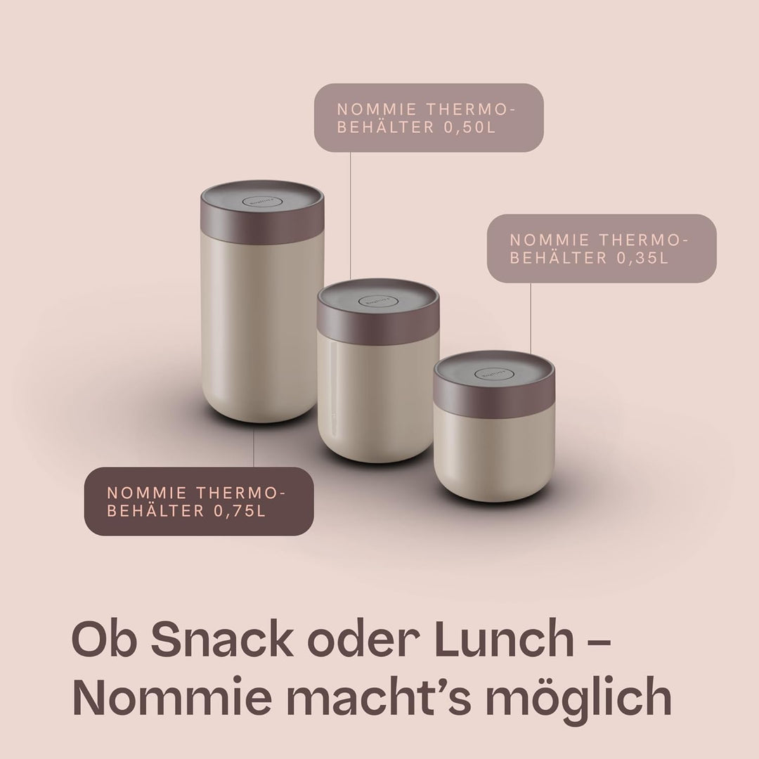 Berghoff Home Thermobehälter für Essen – 0,75L – Edelstahl Warmhaltebehälter – Thermobecher für Getr