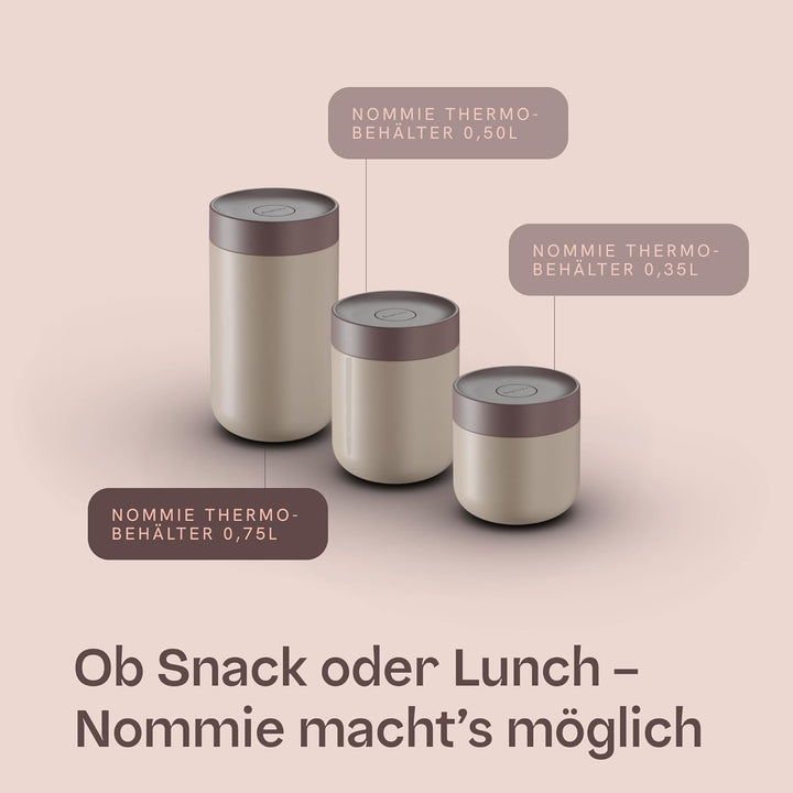 Berghoff Home Thermobehälter für Essen – 0,75L – Edelstahl Warmhaltebehälter – Thermobecher für Getr